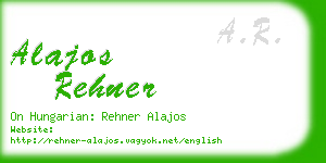 alajos rehner business card